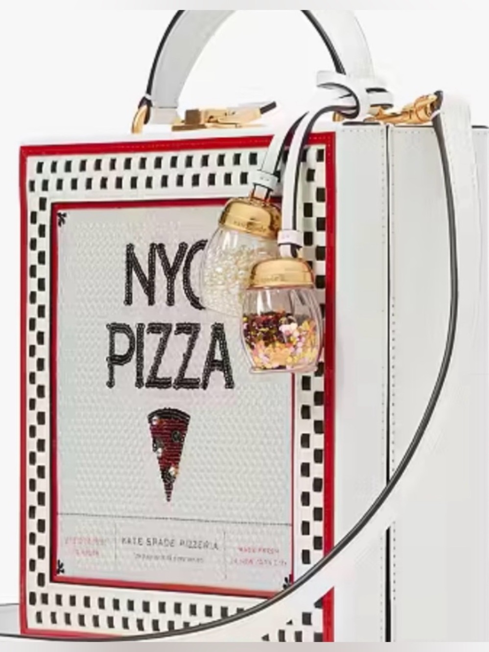 KATE SPADE 3D PIZZA BOX TOP HANDLE CROSSBODY BAG - Picture 4 of 7